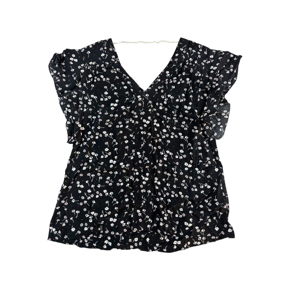Anthropologie Sanctuary Countryside Floral Flutter Sleeve Blouse S